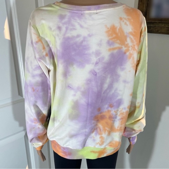 💥NWT💥 WildFox Sherbet Colorful Tie Dye Sweatshirt Size XL - Picture 2 of 6